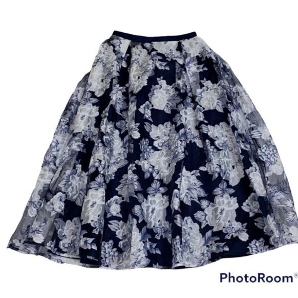 Nanette Lepore Girls Floral Print Skirt (Size L/14) - Picture 6 of 6